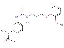 N-[3-({[[3-(2-methoxyphenoxy)propyl](methyl)amino]carbonyl}amino)phenyl]-N-methylacetamide