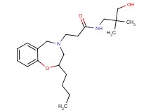 3-(2-butyl-2,3-dihydro-1,4-benzoxazepin-4(5H)-yl)-N-(3-hydroxy-2,2-dimethylpropyl)propanamide