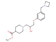 methyl 1-{3-[3-(azetidin-1-ylmethyl)phenoxy]-2-hydroxypropyl}piperidine-4-carboxylate