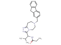 N-{1-[7-(9H-fluoren-2-ylmethyl)-6,7,8,9-tetrahydro-5H-[1,2,4]triazolo[4,3-d][1,4]diazepin-3-yl]-2-methylpropyl}propanamide