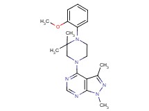 4-[4-(2-methoxyphenyl)-3,3-dimethylpiperazin-1-yl]-1,3-dimethyl-1H-pyrazolo[3,4-d]pyrimidine