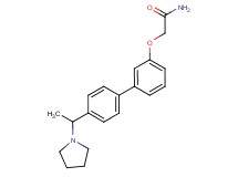 2-{[4'-(1-pyrrolidin-1-ylethyl)biphenyl-3-yl]oxy}acetamide