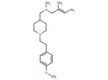 (2E)-N-({1-[2-(4-methoxyphenyl)ethyl]-4-piperidinyl}methyl)-N,2-dimethyl-2-buten-1-amine