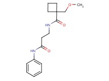 N-(3-anilino-3-oxopropyl)-1-(methoxymethyl)cyclobutanecarboxamide