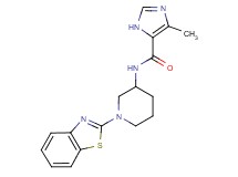 N-[1-(1,3-benzothiazol-2-yl)-3-piperidinyl]-4-methyl-1H-imidazole-5-carboxamide