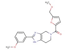 5-[5-(methoxymethyl)-2-furoyl]-2-(3-methoxyphenyl)-4,5,6,7-tetrahydro-1H-imidazo[4,5-c]pyridine