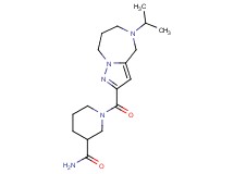 1-[(5-isopropyl-5,6,7,8-tetrahydro-4H-pyrazolo[1,5-a][1,4]diazepin-2-yl)carbonyl]piperidine-3-carboxamide