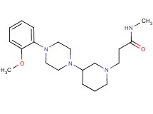 3-{3-[4-(2-methoxyphenyl)-1-piperazinyl]-1-piperidinyl}-N-methylpropanamide