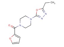 1-(5-ethyl-1,3,4-oxadiazol-2-yl)-4-(2-furoyl)piperazine