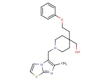 [1-[(6-methylimidazo[2,1-b][1,3]thiazol-5-yl)methyl]-4-(2-phenoxyethyl)-4-piperidinyl]methanol