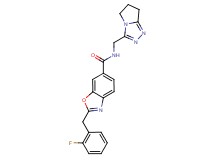 N-(6,7-dihydro-5H-pyrrolo[2,1-c][1,2,4]triazol-3-ylmethyl)-2-(2-fluorobenzyl)-1,3-benzoxazole-6-carboxamide