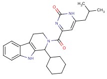 4-[(1-cyclohexyl-1,3,4,9-tetrahydro-2H-beta-carbolin-2-yl)carbonyl]-6-isobutyl-2(1H)-pyrimidinone