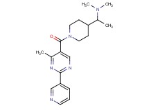 N,N-dimethyl-1-(1-{[4-methyl-2-(3-pyridinyl)-5-pyrimidinyl]carbonyl}-4-piperidinyl)ethanamine