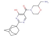 2-(1-adamantyl)-5-{[2-(aminomethyl)-4-morpholinyl]carbonyl}-4-pyrimidinol dihydrochloride