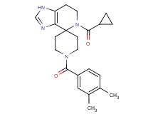 5-(cyclopropylcarbonyl)-1'-(3,4-dimethylbenzoyl)-1,5,6,7-tetrahydrospiro[imidazo[4,5-c]pyridine-4,4'-piperidine]