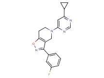 5-(6-cyclopropylpyrimidin-4-yl)-3-(3-fluorophenyl)-4,5,6,7-tetrahydroisoxazolo[4,5-c]pyridine