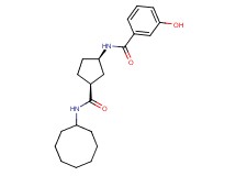 N-{(1R*,3S*)-3-[(cyclooctylamino)carbonyl]cyclopentyl}-3-hydroxybenzamide