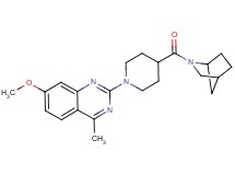 2-[4-(2-azabicyclo[2.2.1]hept-2-ylcarbonyl)-1-piperidinyl]-7-methoxy-4-methylquinazoline