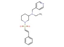 N-ethyl-1-{[(E)-2-phenylvinyl]sulfonyl}-N-(4-pyridinylmethyl)-3-piperidinamine