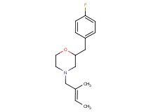 2-(4-fluorobenzyl)-4-[(2E)-2-methyl-2-buten-1-yl]morpholine