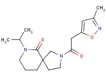 7-isopropyl-2-[(3-methylisoxazol-5-yl)acetyl]-2,7-diazaspiro[4.5]decan-6-one