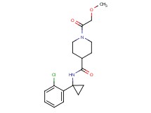 N-[1-(2-chlorophenyl)cyclopropyl]-1-(methoxyacetyl)-4-piperidinecarboxamide