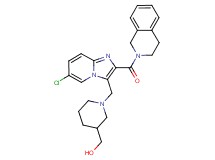 (1-{[6-chloro-2-(3,4-dihydro-2(1H)-isoquinolinylcarbonyl)imidazo[1,2-a]pyridin-3-yl]methyl}-3-piperidinyl)methanol