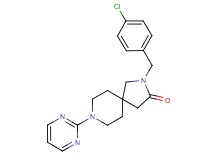 2-(4-chlorobenzyl)-8-(2-pyrimidinyl)-2,8-diazaspiro[4.5]decan-3-one