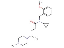 N-cyclopropyl-N-(2-methoxybenzyl)-4-(4-methylpiperazin-1-yl)pentanamide