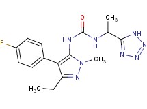 N-[3-ethyl-4-(4-fluorophenyl)-1-methyl-1H-pyrazol-5-yl]-N'-[1-(1H-tetrazol-5-yl)ethyl]urea