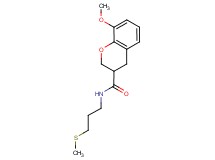 8-methoxy-N-[3-(methylthio)propyl]chromane-3-carboxamide