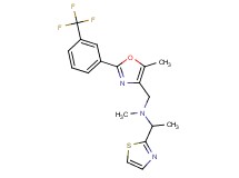 N-methyl-N-({5-methyl-2-[3-(trifluoromethyl)phenyl]-1,3-oxazol-4-yl}methyl)-1-(1,3-thiazol-2-yl)ethanamine
