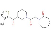 1-(2-{3-[(3-methyl-2-thienyl)carbonyl]piperidin-1-yl}-2-oxoethyl)azepan-2-one