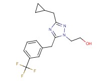 2-{3-(cyclopropylmethyl)-5-[3-(trifluoromethyl)benzyl]-1H-1,2,4-triazol-1-yl}ethanol