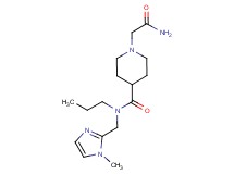 1-(2-amino-2-oxoethyl)-N-[(1-methyl-1H-imidazol-2-yl)methyl]-N-propyl-4-piperidinecarboxamide