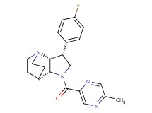 (3R*,3aR*,7aR*)-3-(4-fluorophenyl)-1-[(5-methylpyrazin-2-yl)carbonyl]octahydro-4,7-ethanopyrrolo[3,2-b]pyridine