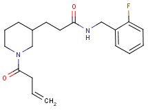 3-[1-(3-butenoyl)-3-piperidinyl]-N-(2-fluorobenzyl)propanamide