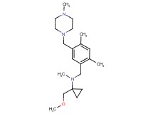 N-{2,4-dimethyl-5-[(4-methylpiperazin-1-yl)methyl]benzyl}-1-(methoxymethyl)-N-methylcyclopropanamine