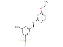 4-ethoxy-N-{[4-methyl-6-(trifluoromethyl)pyrimidin-2-yl]methyl}pyrimidin-2-amine