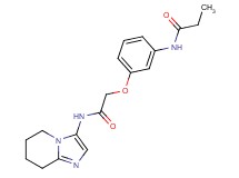 N-{3-[2-oxo-2-(5,6,7,8-tetrahydroimidazo[1,2-a]pyridin-3-ylamino)ethoxy]phenyl}propanamide