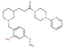 5-methoxy-2-[(3-{3-oxo-3-[4-(2-pyridinyl)-1-piperazinyl]propyl}-1-piperidinyl)methyl]phenol