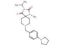 3-isopropyl-1-methyl-8-[4-(1-pyrrolidinyl)benzyl]-1,3,8-triazaspiro[4.5]decane-2,4-dione