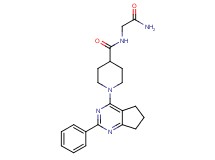 N-(2-amino-2-oxoethyl)-1-(2-phenyl-6,7-dihydro-5H-cyclopenta[d]pyrimidin-4-yl)-4-piperidinecarboxamide