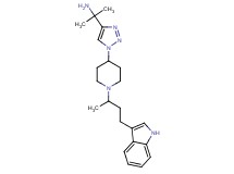 [1-(1-{1-[3-(1H-indol-3-yl)-1-methylpropyl]-4-piperidinyl}-1H-1,2,3-triazol-4-yl)-1-methylethyl]amine bis(trifluoroacetate)