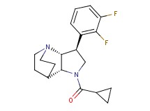 (2R*,3S*,6R*)-5-(cyclopropylcarbonyl)-3-(2,3-difluorophenyl)-1,5-diazatricyclo[5.2.2.0~2,6~]undecane