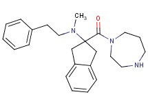 2-(1,4-diazepan-1-ylcarbonyl)-N-methyl-N-(2-phenylethyl)-2-indanamine