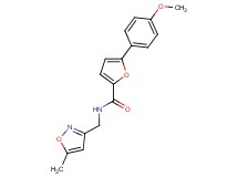 5-(4-methoxyphenyl)-N-[(5-methyl-3-isoxazolyl)methyl]-2-furamide