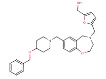 (5-{[7-{[4-(benzyloxy)-1-piperidinyl]methyl}-2,3-dihydro-1,4-benzoxazepin-4(5H)-yl]methyl}-2-furyl)methanol