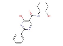 4-hydroxy-N-[(1S*,2S*)-2-hydroxycyclohexyl]-2-phenylpyrimidine-5-carboxamide