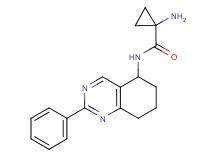 1-amino-N-(2-phenyl-5,6,7,8-tetrahydro-5-quinazolinyl)cyclopropanecarboxamide hydrochloride